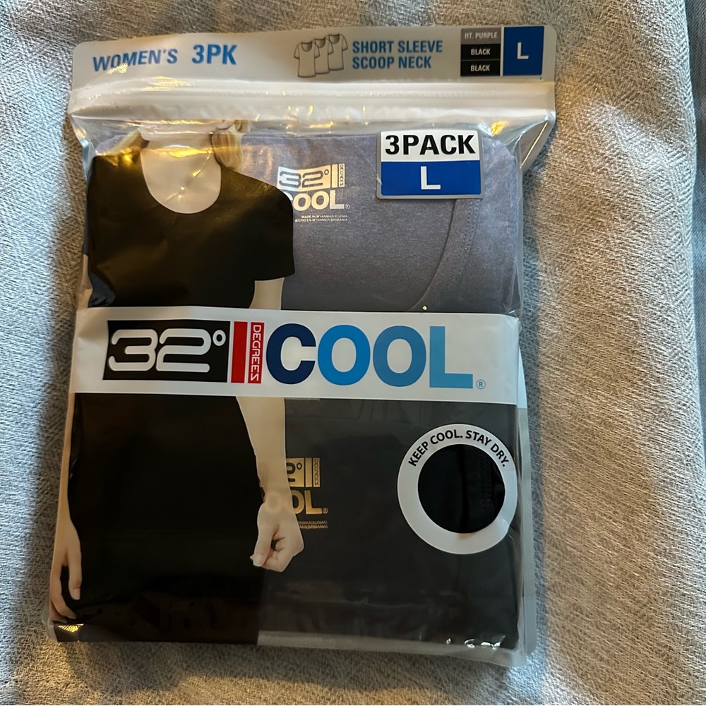 32 Degrees Women's T-Shirts 3-Pack Size L
